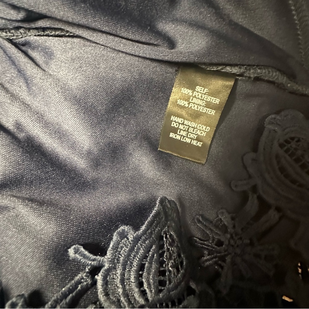 LULUS Love Poem Navy Blue Lace Mini Dress - Picture 7 of 7